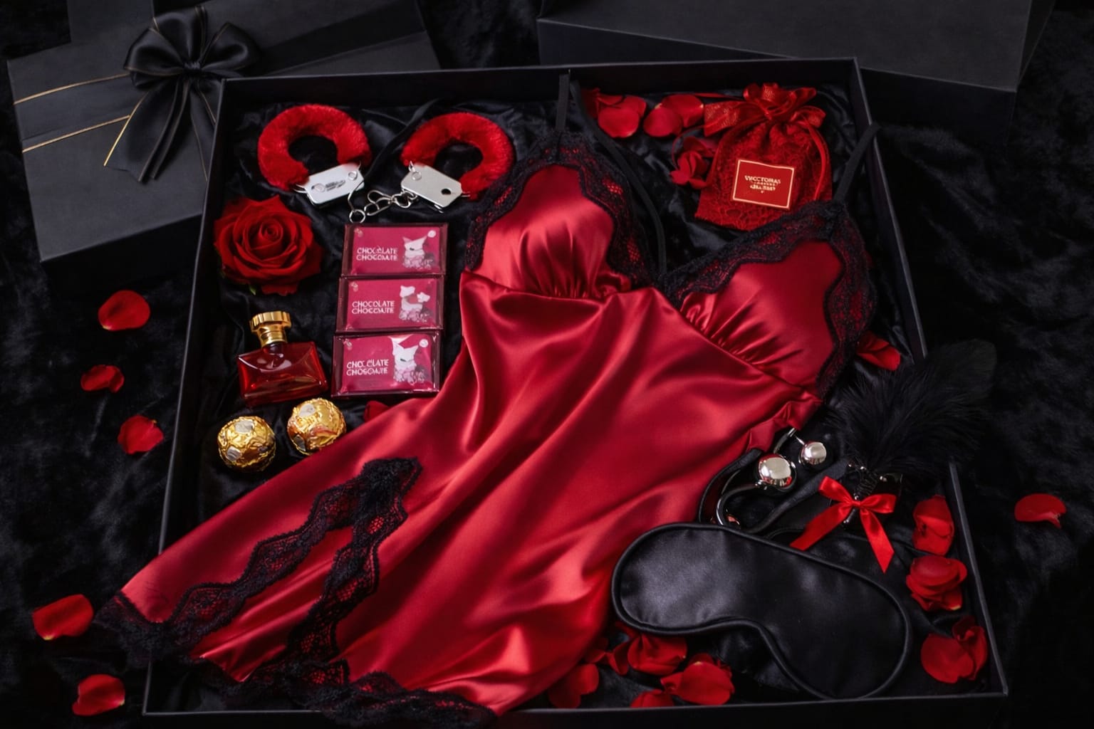 🌹 Pack Noche Roja — Experiencia Íntima Premium