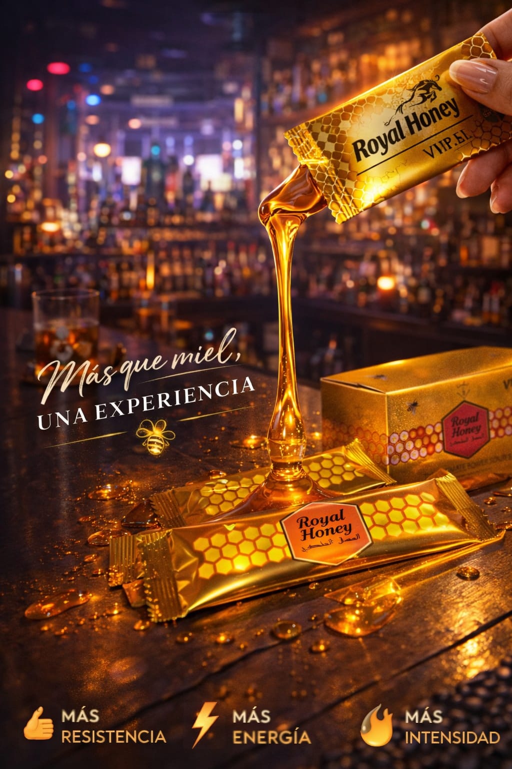 🔥 Pack Promo Semana - 4 Mieles Mixtas (Royal Honey VIP + Pussy Cat)