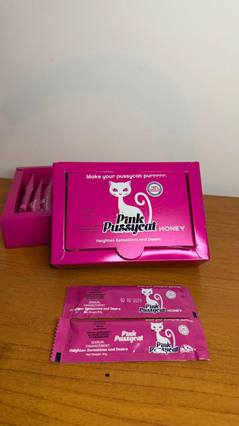 🎀 CAJA Pink Pussycat Honey VIP – x12 sobres 20g