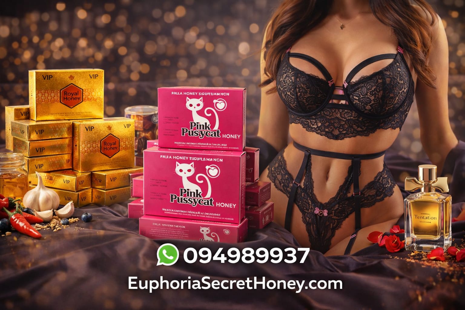 🍯 20% OFF APLICADO Caja Revendedores x12 — 6 Royal Honey VIP + 6 Pussy Cat Honey